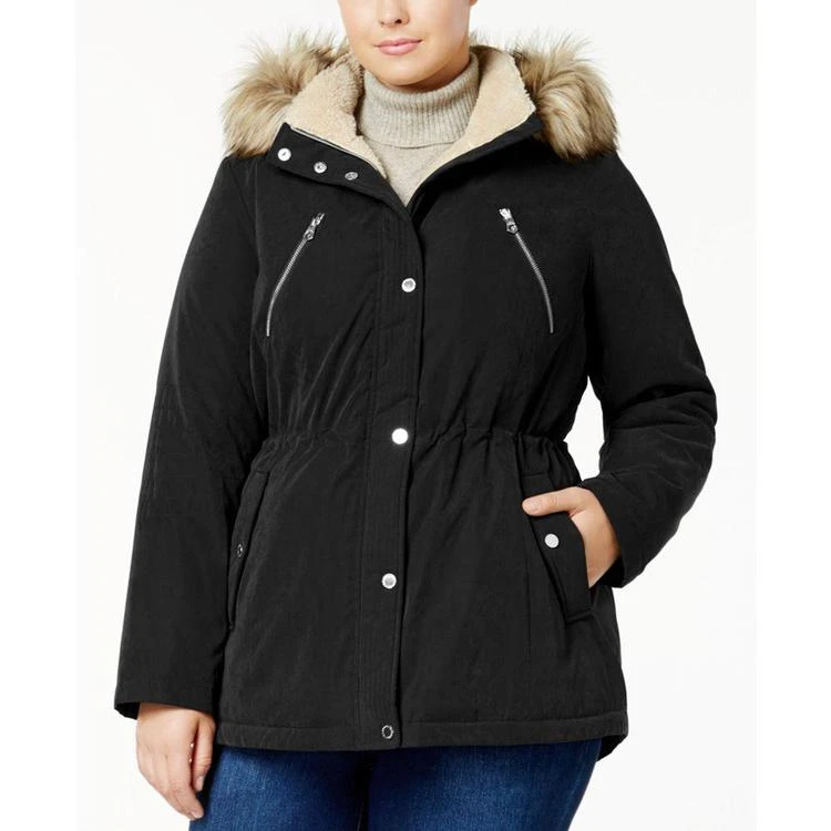 商品Nautica|Plus Size Faux-Fur-Trim Parka,价格¥973,第3张图片详细描述