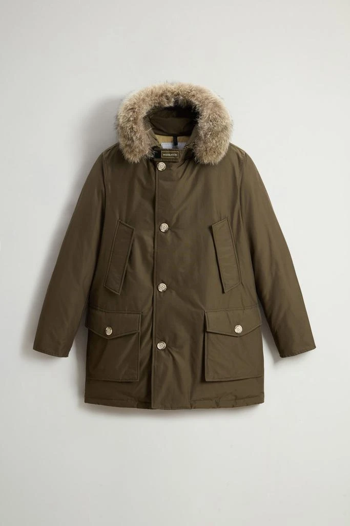 商品Woolrich|Arctic Parka in Ramar Cloth with Detachable Fur Trim - Men - Beige,价格¥5716,第5张图片详细描述