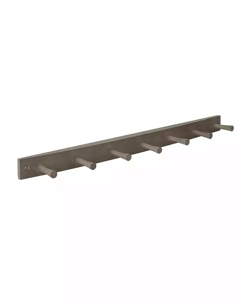商品Spectrum|Diversified Wall-Mounted 7 Peg Wood Hook Rack,价格¥179,第3张图片详细描述