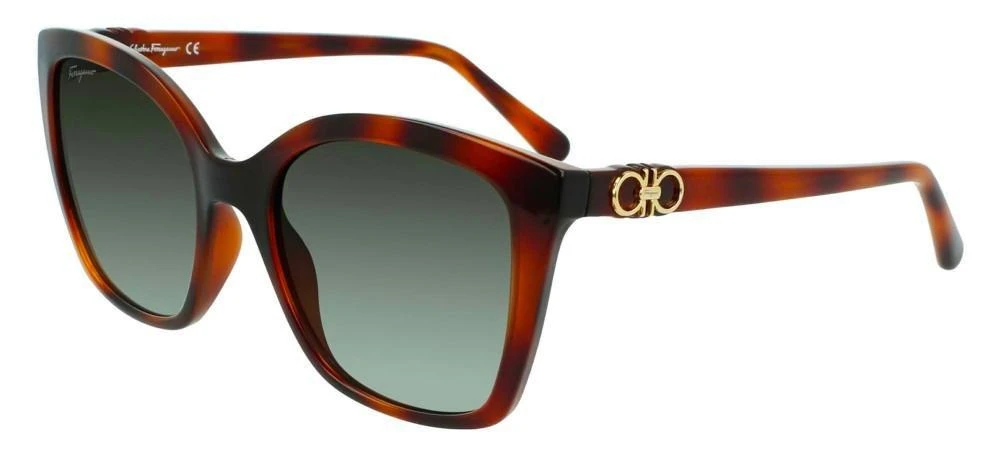 商品Salvatore Ferragamo|Salvatore Ferragamo Eyewear Butterfly Frame Sunglasses,价格¥987,第2张图片详细描述