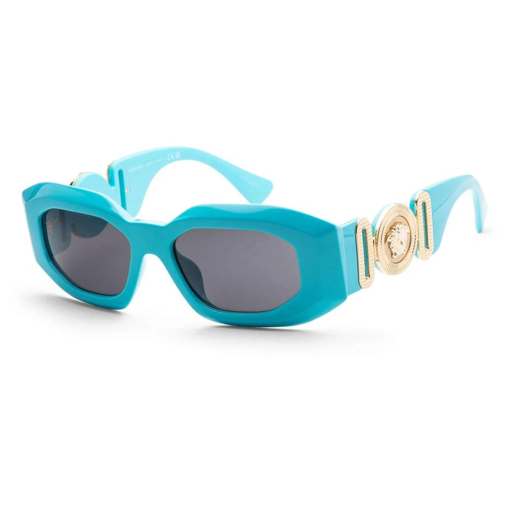 商品Versace|Versace Men's Blue Irregular Sunglasses,价格¥867,第1张图片