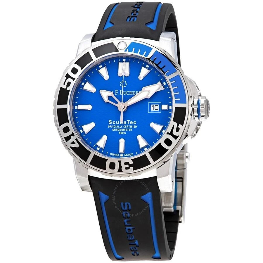 商品Carl F. Bucherer|Patravi Scubatec Batman Bezel Automatic Men's Watch 00.10632.23.53.01,价格¥37511,第1张图片