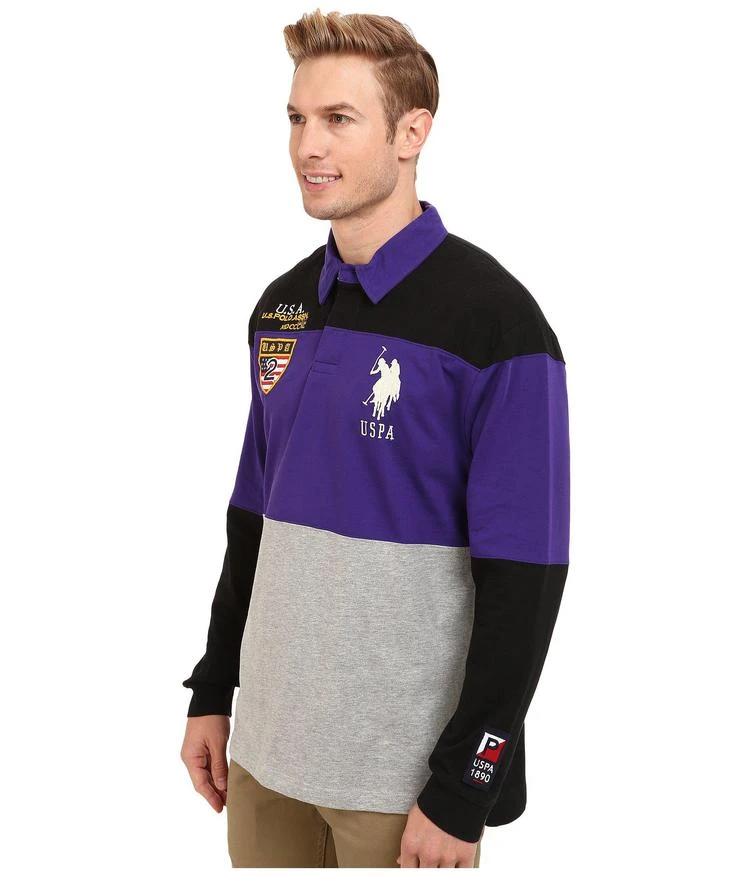 商品U.S. POLO ASSN.|Jersey Color Block Rugby Polo,价格¥387,第2张图片详细描述