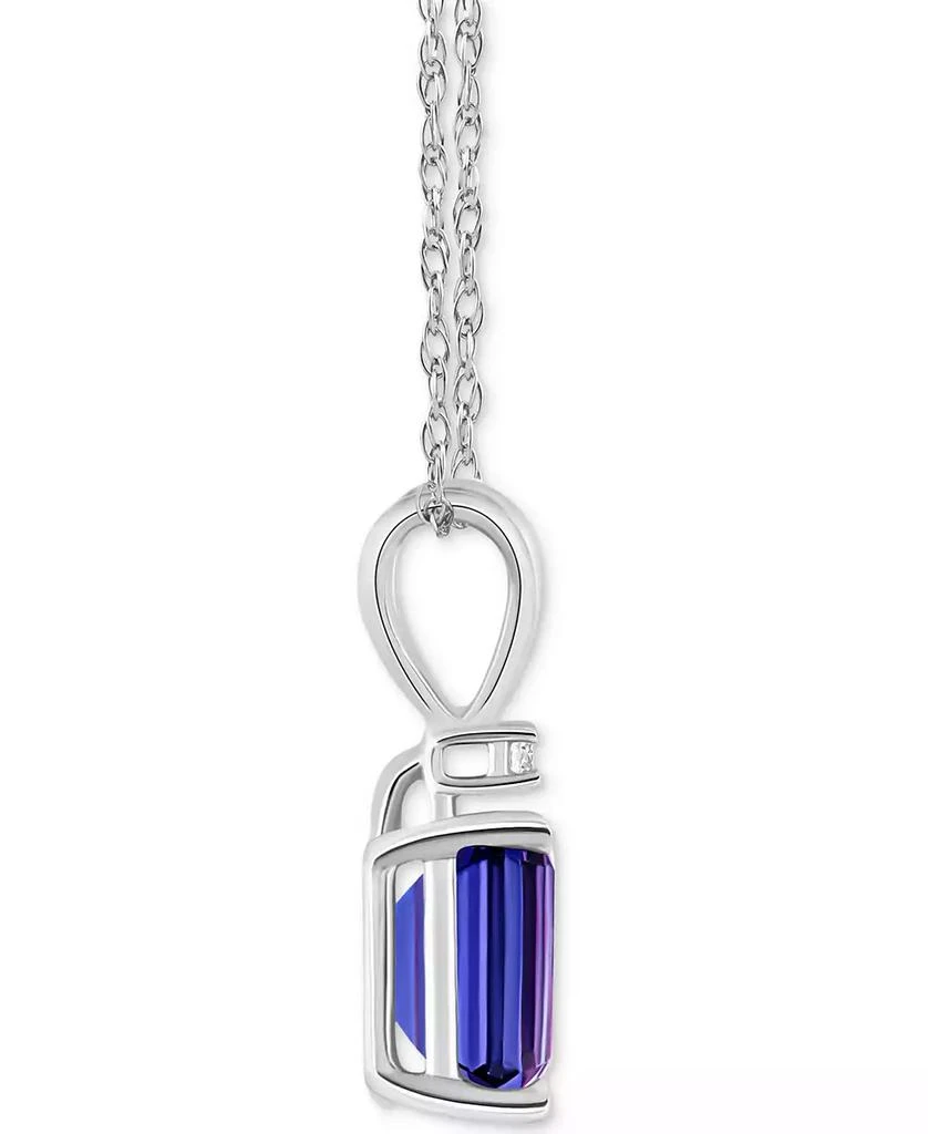 商品Macy's|Tanzanite (1 ct. t.w.) & Diamond Accent 18" Pendant Necklace in 14k Gold or 14k White Gold,价格¥4186,第3张图片详细描述