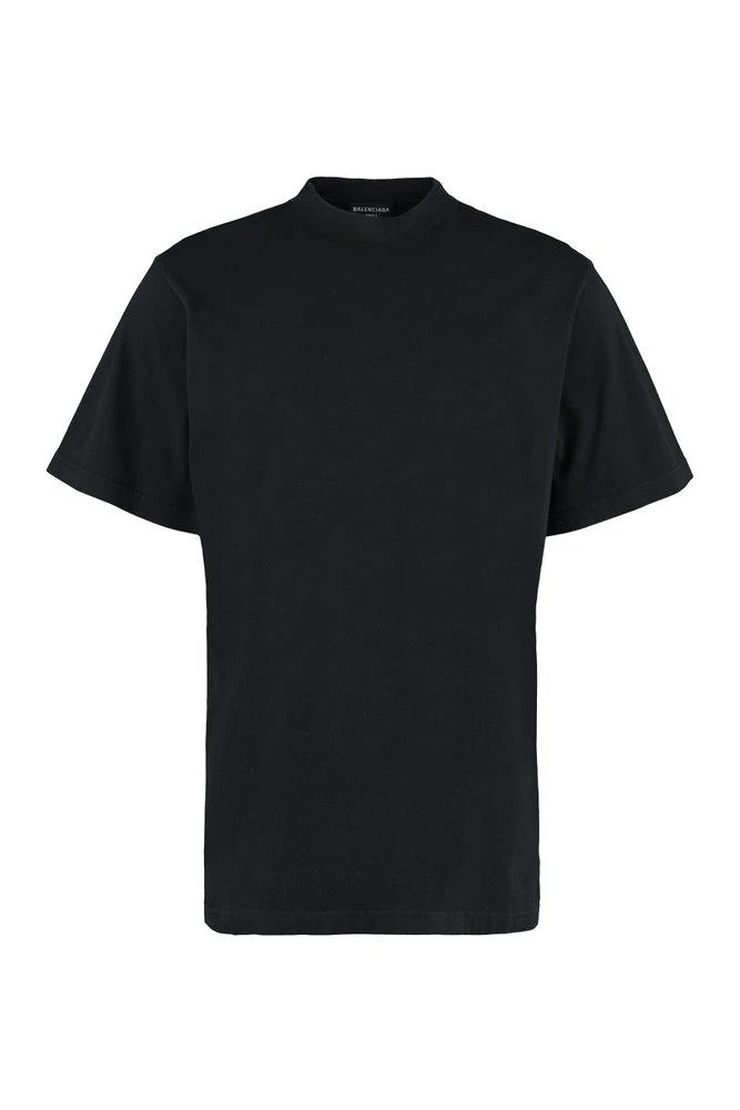 商品Balenciaga|Balenciaga Logo Embroidered Mockneck T-Shirt,价格¥3051,第1张图片