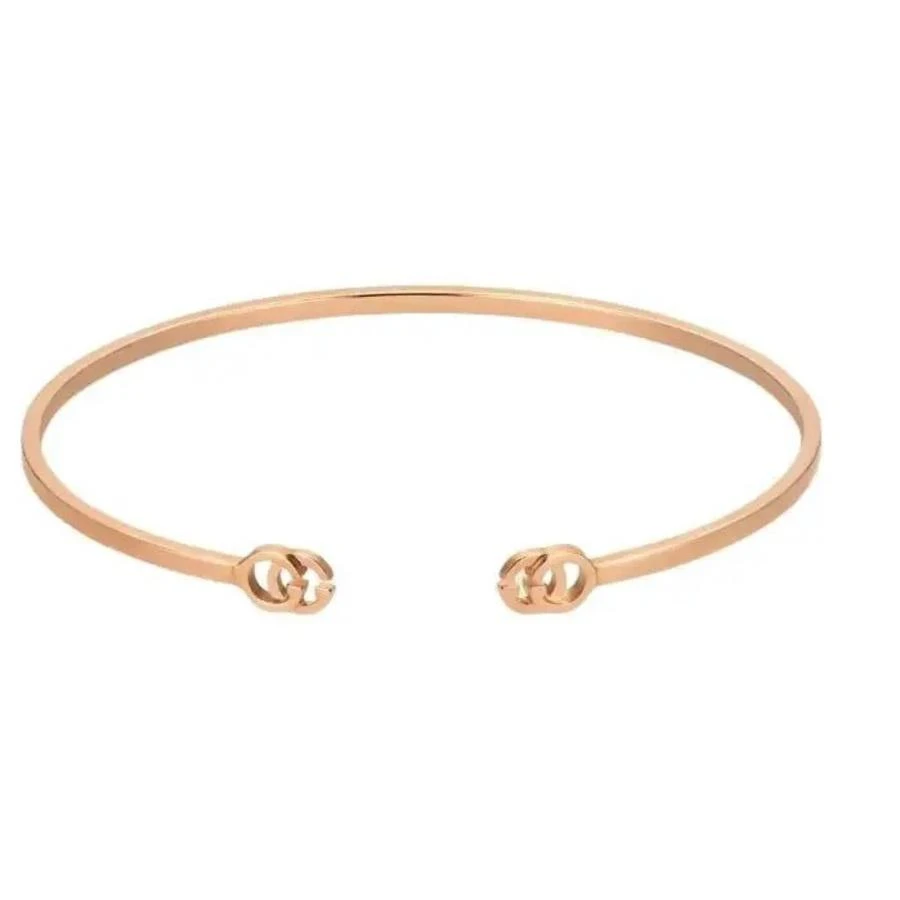 商品Gucci|GG Running Rose Gold Cuff Bracelet - YBA481663002,价格¥9548,第1张图片