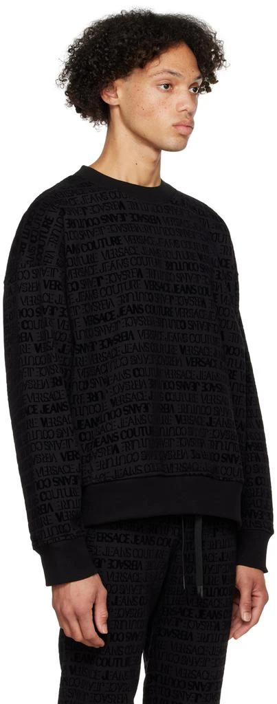 商品Versace|Black Flocked Sweatshirt,价格¥1261,第2张图片详细描述