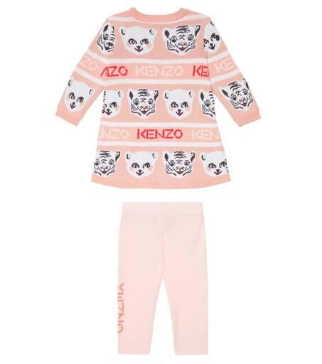 商品Kenzo|Baby cotton sweatshirt and pants set,价格¥711,第4张图片详细描述
