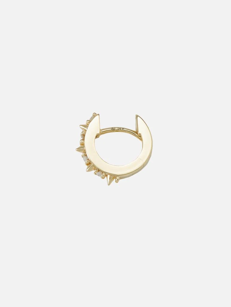 商品THREE STORIES JEWELRY|Single Pave Spike Hoop Earring,价格¥2261,第3张图片详细描述