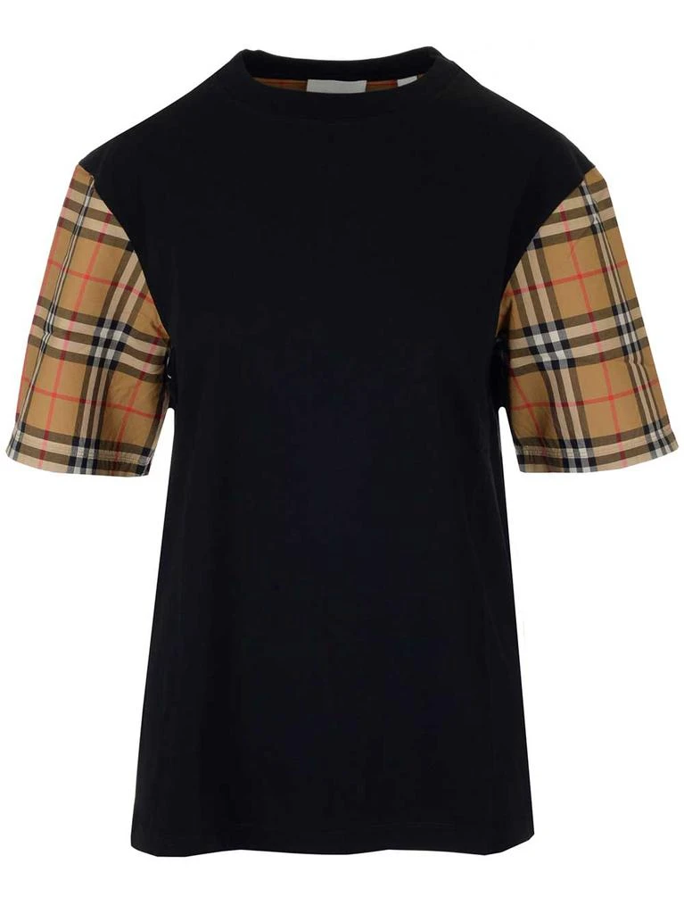 商品[国内直发] Burberry|Burberry Vintage Check Detail T-Shirt,价格¥1496,第1张图片