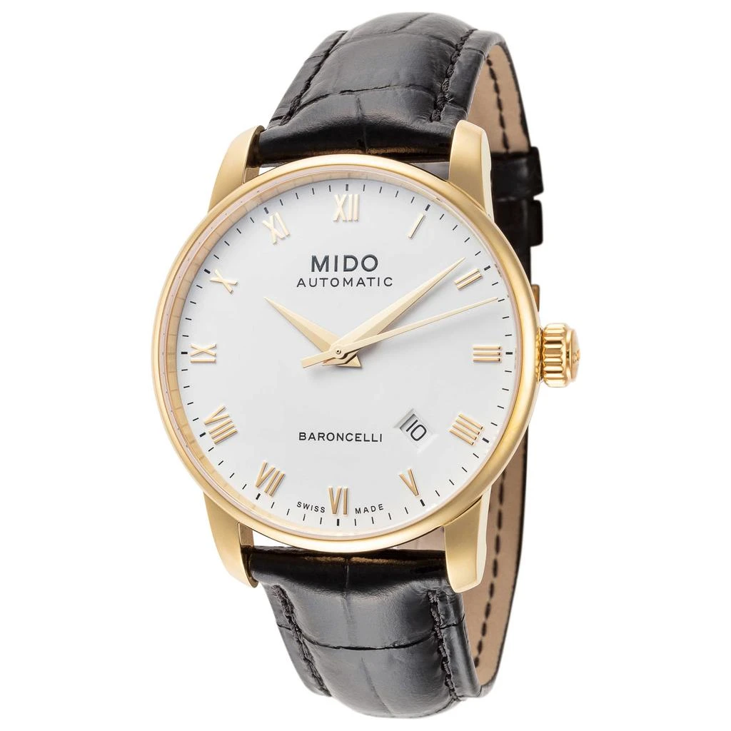 商品MIDO|美度Baroncelli II系列 男士机械手表38mm 皮革表带 M86003264 ,价格¥2526,第1张图片