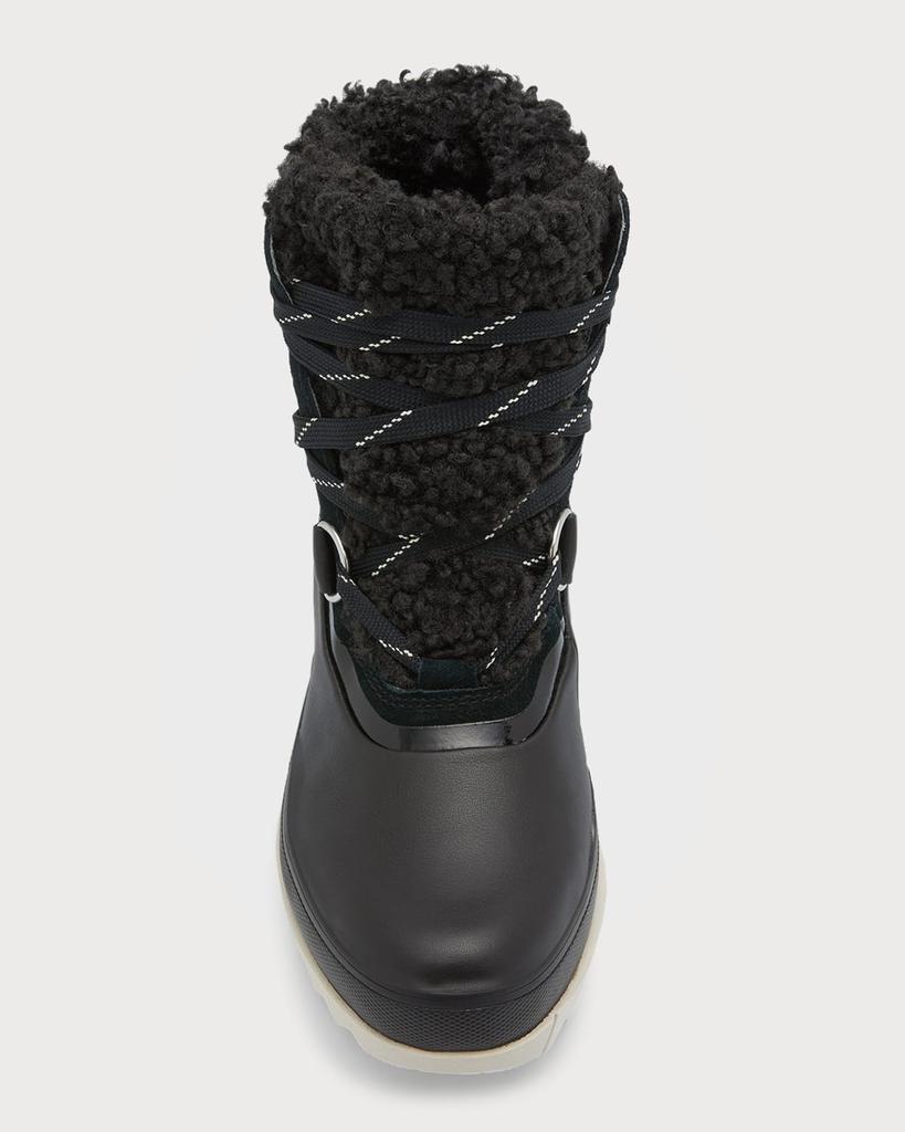 Joan Of Arctic Leather Faux-Fur Snow Booties商品第5张图片规格展示