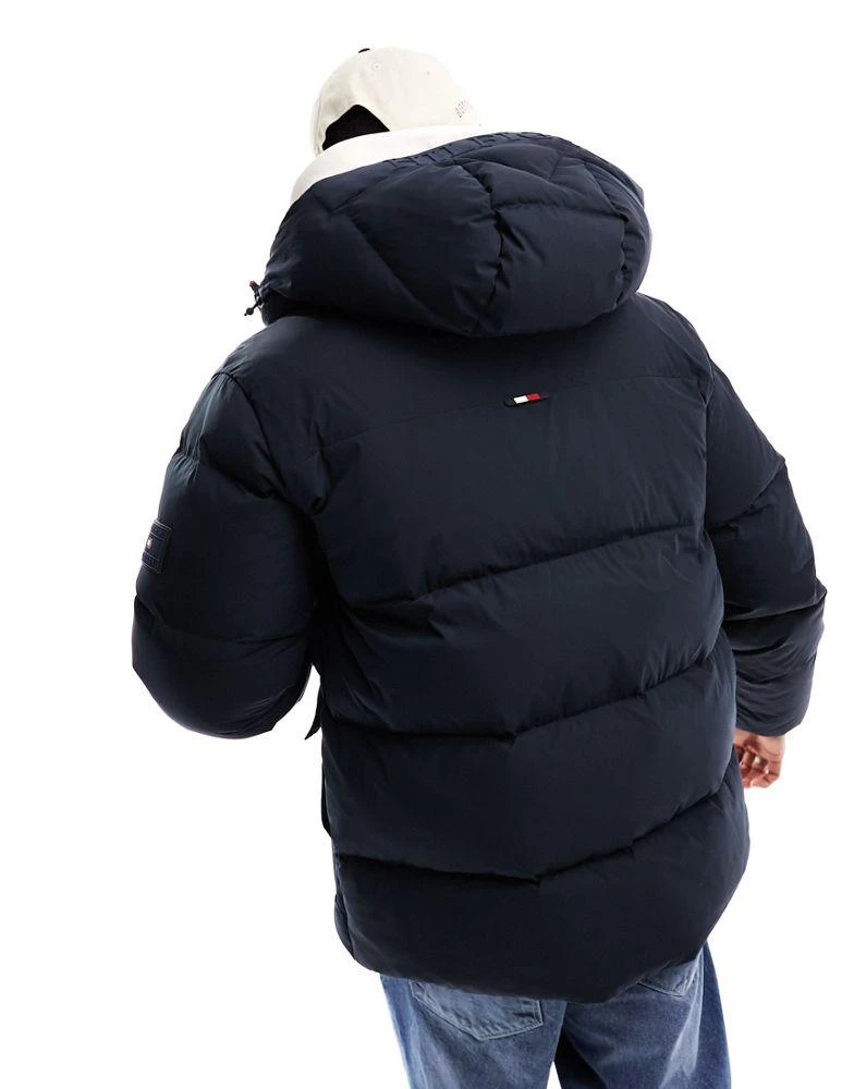 商品Tommy Hilfiger|Tommy Hilfiger rockie down hooded jacket in desert sky,价格¥2636,第4张图片详细描述
