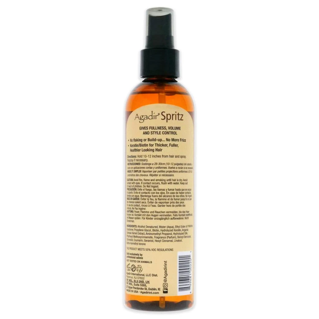 商品Agadir|Argan Oil Spritz Styling Finishing Spray - Extra Firm Hold by Agadir for Unisex - 8 oz Hair Spray,价格¥131,第1张图片