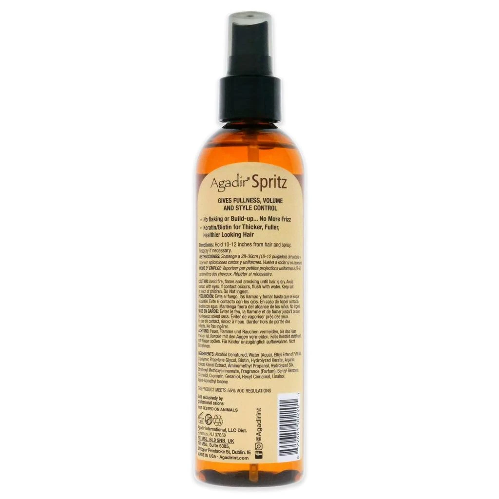 商品Agadir|Argan Oil Spritz Styling Finishing Spray - Extra Firm Hold by Agadir for Unisex - 8 oz Hair Spray,价格¥134,第1张图片