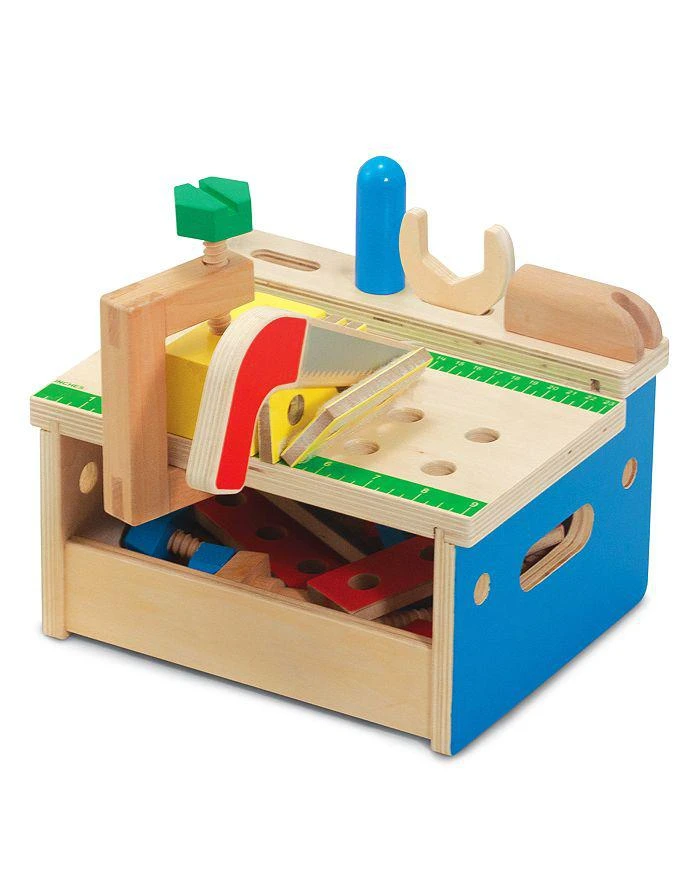 商品Melissa & Doug|Hammer & Saw Tool Bench  3岁以上宝宝木头工具箱组合,价格¥281,第3张图片详细描述