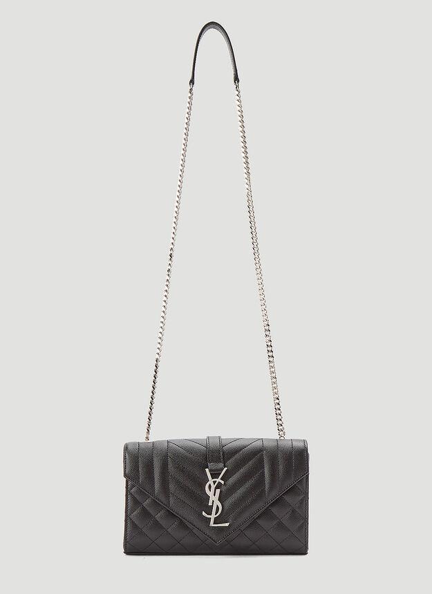 商品Yves Saint Laurent|Envelope Satchel Small Shoulder Bag in Black,价格¥17486,第1张图片