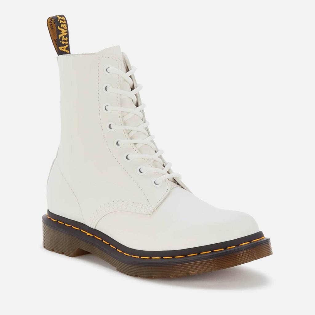 Dr. Martens Women's 1460 Pascal Virginia Leather 8-Eye Boots - Optical White商品第2张图片规格展示