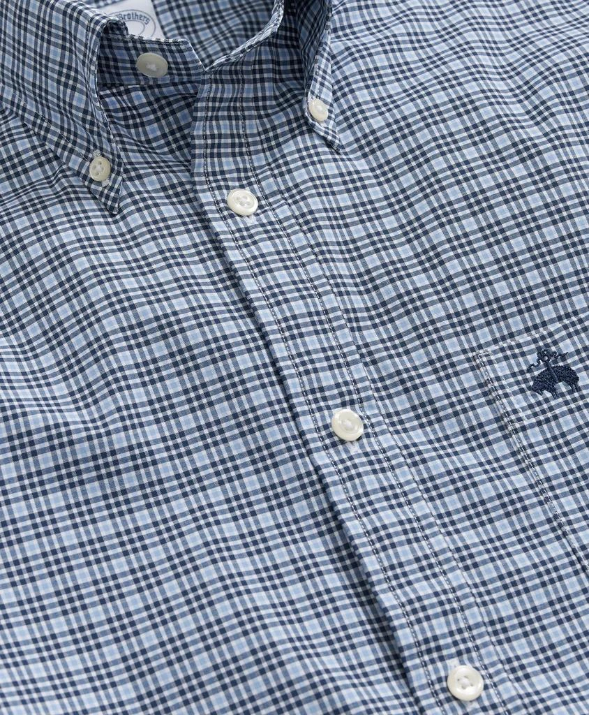 商品Brooks Brothers|Performance Series Stretch Button-Down Collar, Micro Checked Sport Shirt,价格¥737,第2张图片详细描述