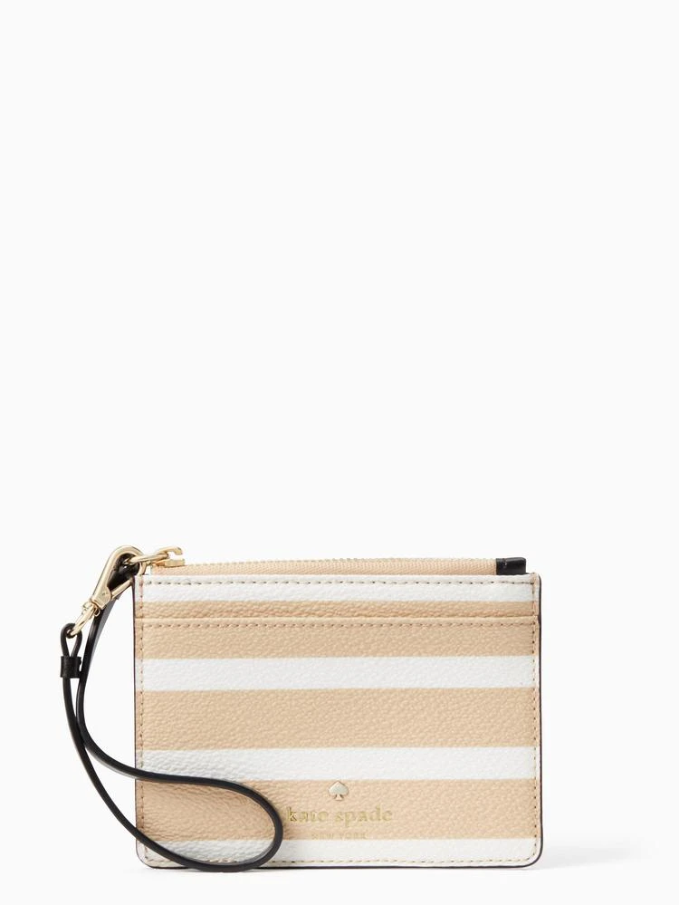 商品Kate Spade|hyde lane stripe card holder,价格¥258,第1张图片