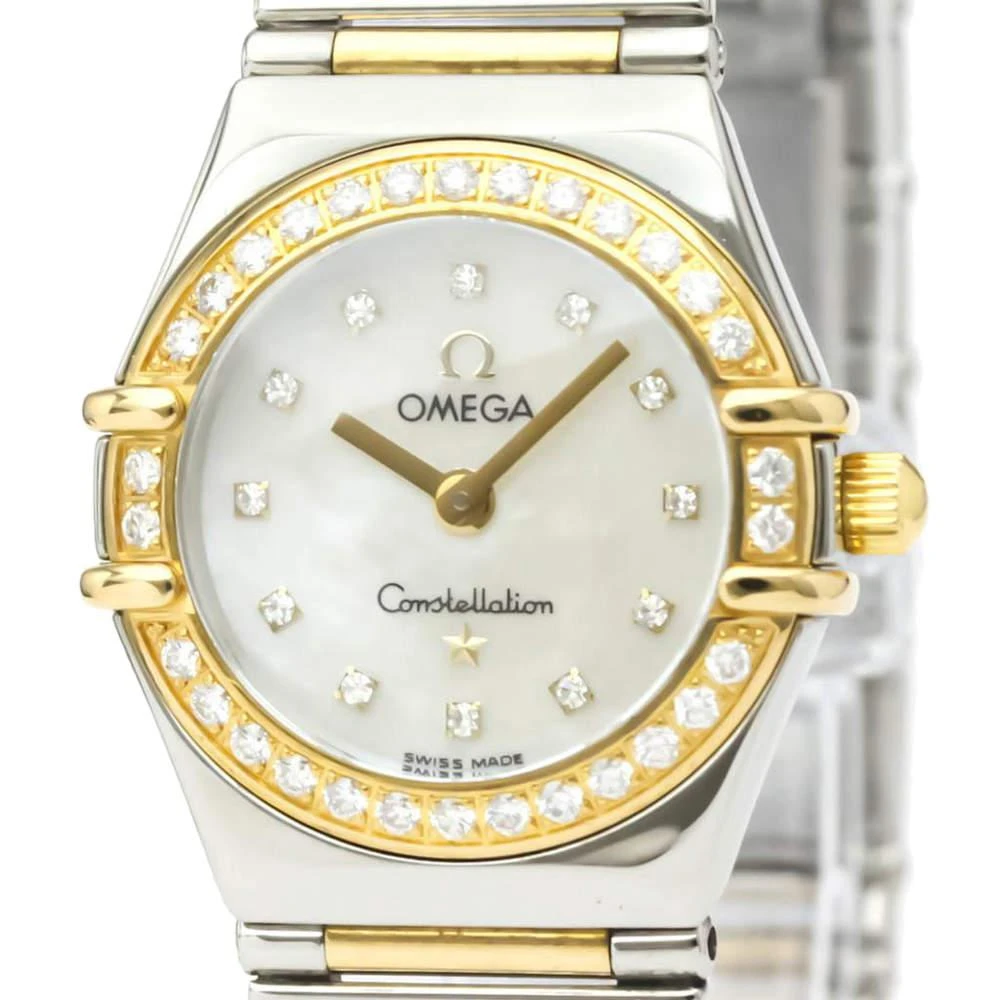 商品[二手商品] Omega|Omega MOP Diamonds 18K Yellow Gold And Stainless Steel Constellation 1365.75.00 Women's Wristwatch 22.5 MM,价格¥18545,第2张图片详细描述