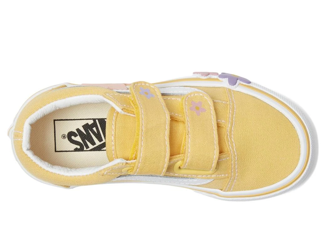 商品Vans|Vans Kids Old Skool V Hook & Loop Flower Sneaker (Little Kid),价格¥412,第2张图片详细描述