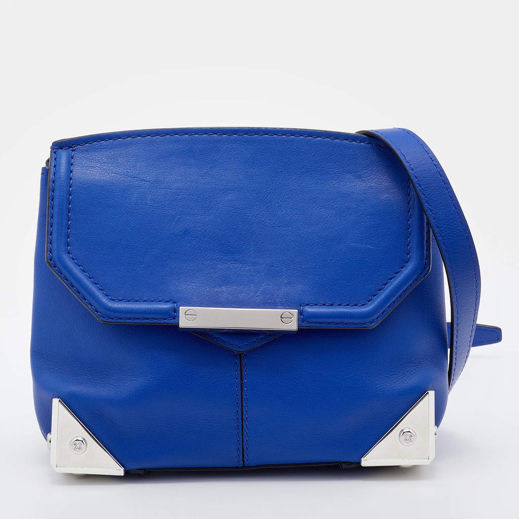 Alexander Wang Blue Leather Small Marion Shoulder Bag商品第1张图片规格展示