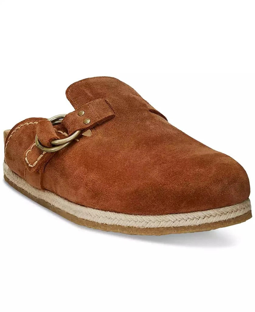 商品Ralph Lauren|Men's Turbach Shearling-Lined Suede Slip-On Clogs,价格¥519,第1张图片