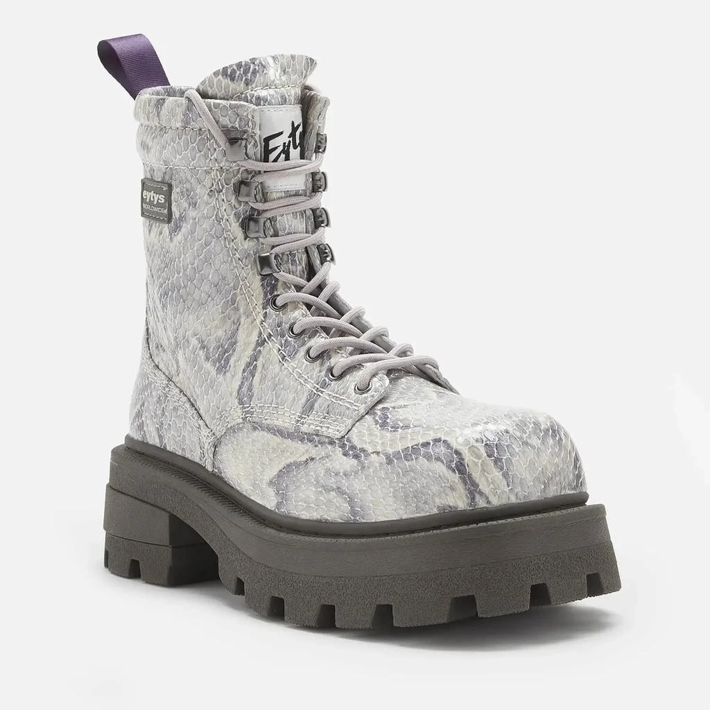 商品Eytys|Eytys Women's Michigan Snake Print Lace Up Boots,价格¥1596,第2张图片详细描述