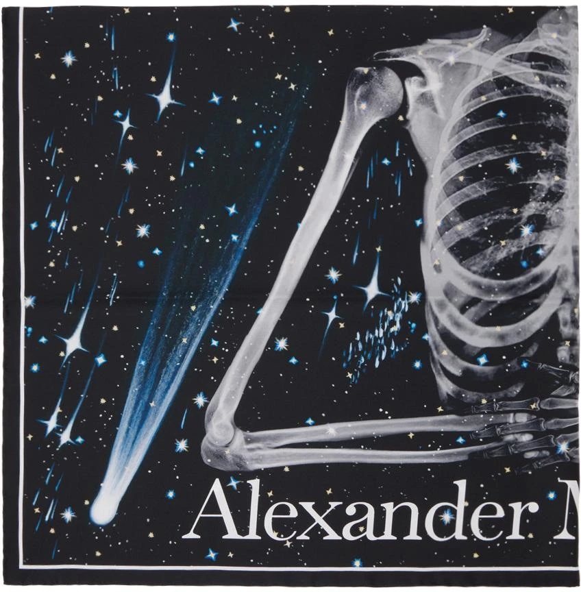 商品Alexander McQueen|Black Celestial Skeleton Scarf,价格¥842,第2张图片详细描述