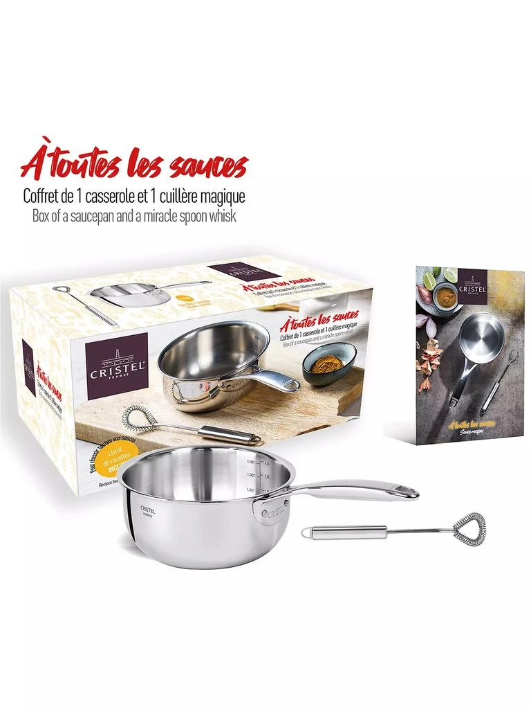 商品Cristel|Castel Pro Mini 0.9 Qt. Fixed-Handle Saucepan,价格¥1039,第2张图片详细描述