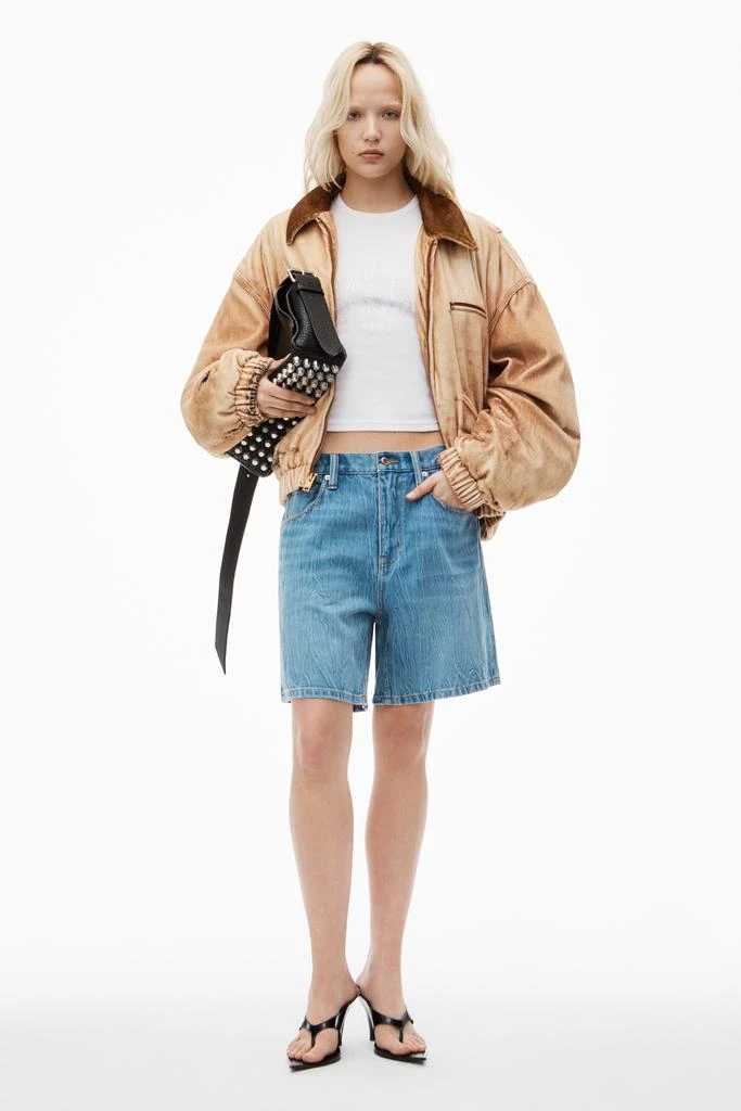 商品Alexander Wang|Oversize Mid-Rise Denim Shorts,价格¥2213,第1张图片