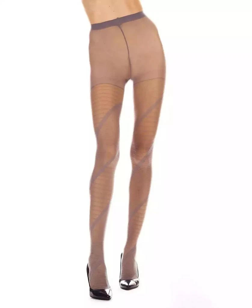 商品Memoi|Women's Spiral Sheer Tights Stockings,价格¥155,第2张图片详细描述