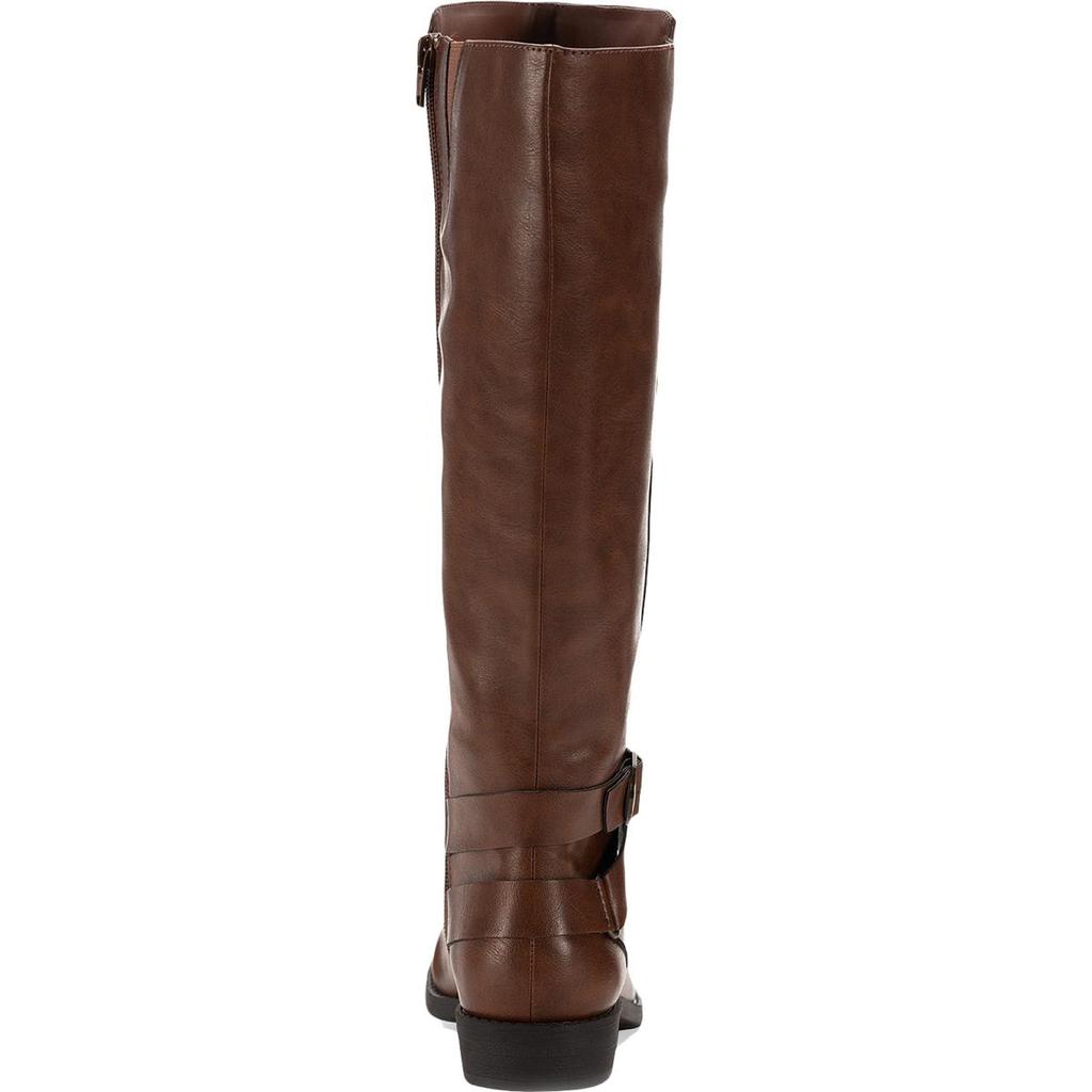 Style & Co. Womens Madixe Faux Leather Knee High Riding Boots商品第10张图片规格展示