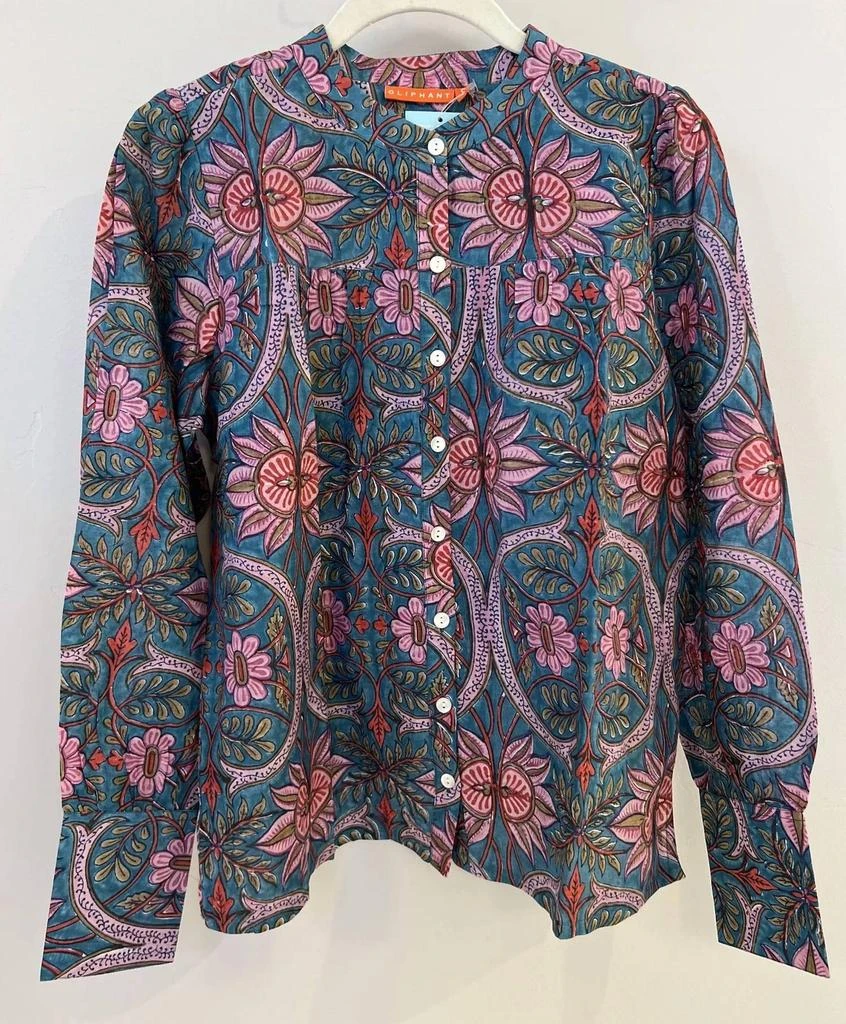 商品Oliphant|Oliphant - Monaco Teal Blouse,价格¥617,第1张图片