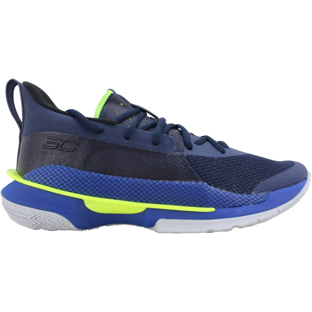 商品Under Armour|Under Armour Curry 7 ROYAL/ACADEMY-HI VIS YELLOW  3021258-405 Men's,价格¥479,第1张图片