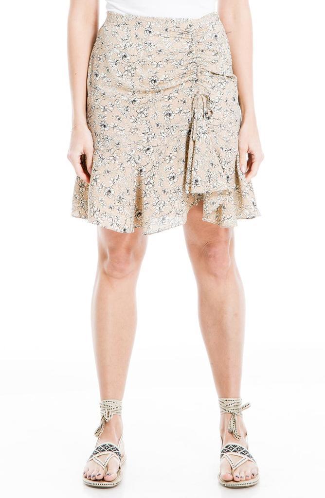 商品MAXSTUDIO|Side Cinched Ruffle Hem Shorts,价格¥147,第1张图片