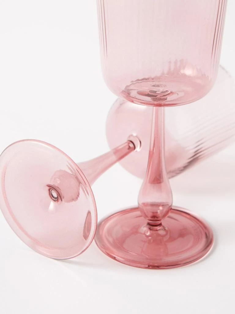 商品R+D.LAB|Set of two Luisa ridged wine glasses,价格¥558,第5张图片详细描述