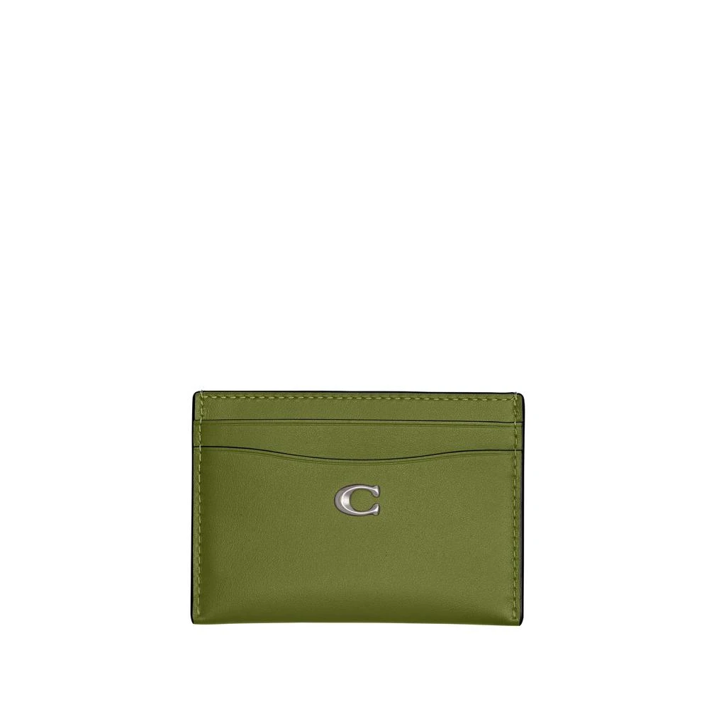 商品Coach|Refined Calf Leather Essential Card Case,价格¥562,第1张图片