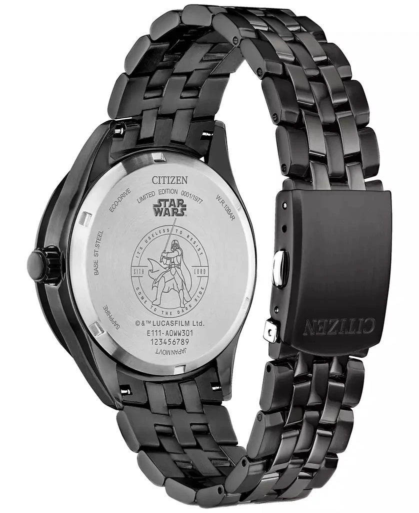 商品Citizen|Eco-Drive Men's Star Wars Darth Vader Black-Tone Stainless Steel Bracelet Watch 41mm Gift Set,价格¥2873,第3张图片详细描述