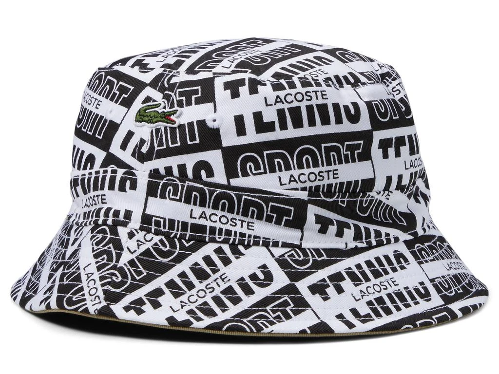 商品Lacoste|Reversible All Over Monogram Bucket Hat w/ Croc on Each Side,价格¥558,第1张图片