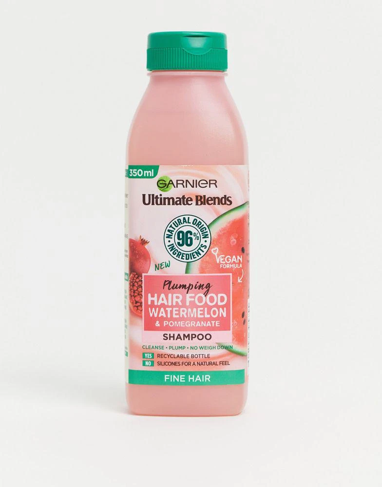 商品Garnier|Garnier Ultimate Blends Plumping Hair Food Watermelon Shampoo for Fine Hair 350ml,价格¥60,第1张图片