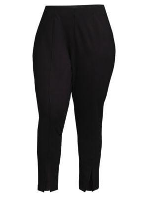 商品Calvin Klein|Plus Slit Ankle Slim Fit Pants,价格¥447,第5张图片详细描述