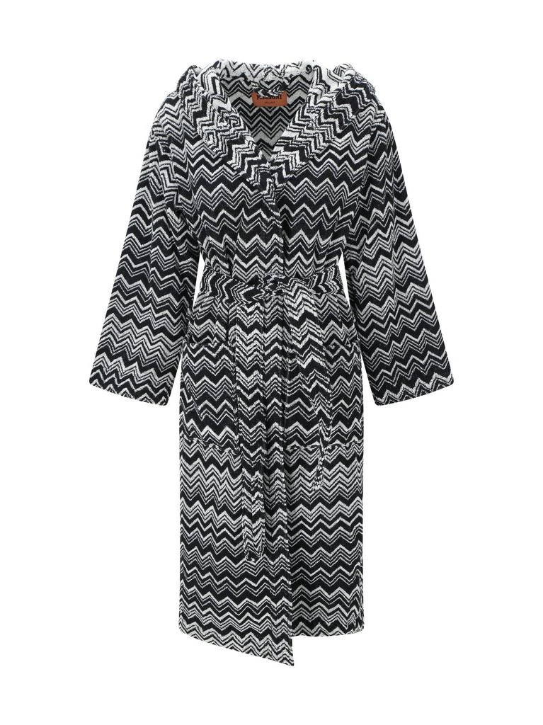 商品Missoni|Missoni Home Zig-Zag Patterned Belted Bathrobe,价格¥2236,第1张图片