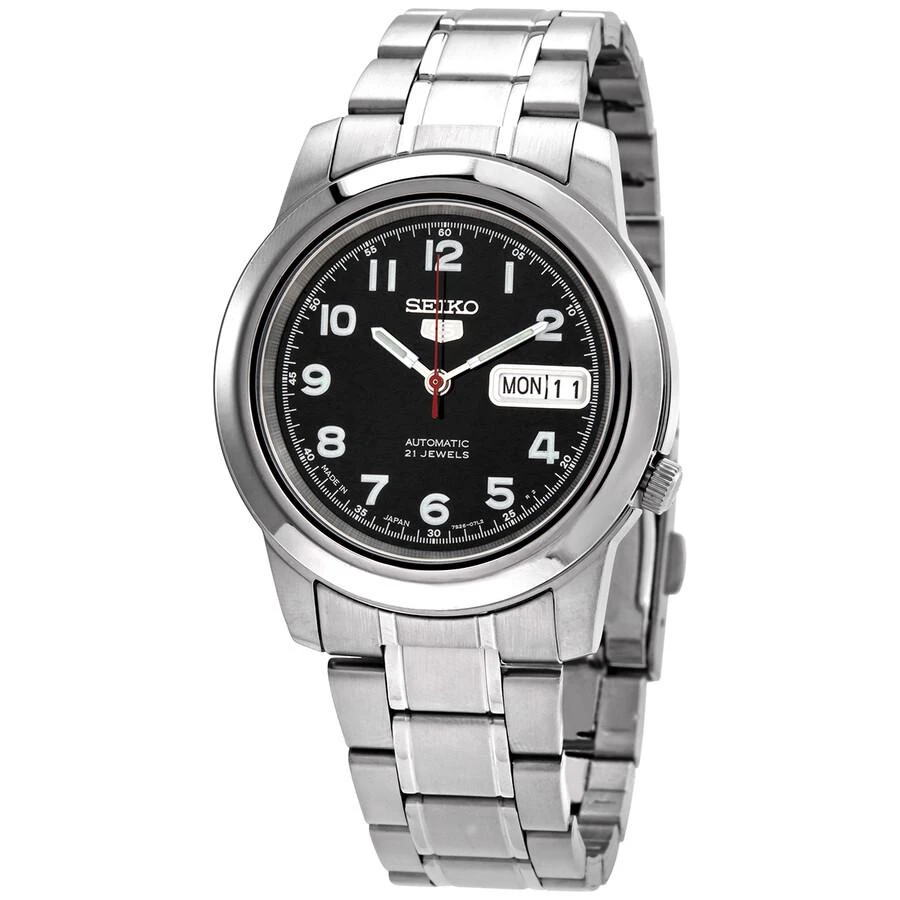 商品Seiko|5 Automatic Black Dial Men's Watch SNKK35J1,价格¥805,第1张图片