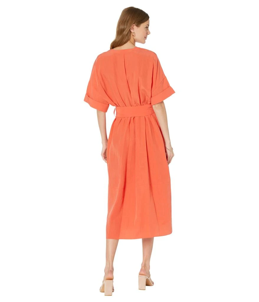 商品Vince|Cuffed Short Sleeve V-Neck Dress,价格¥1583,第2张图片详细描述