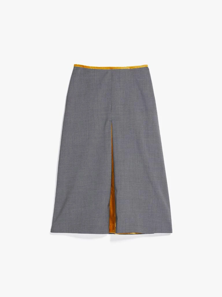 商品Weekend Max Mara|Weekend Max Mara Gonna Liriche In Lana Grigia 51060126600003,价格¥1537,第1张图片
