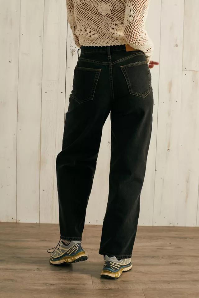 BDG女款黑色牛仔裤, Black Contrast High-Waisted Boyfriend Jean 100% 棉价格¥581