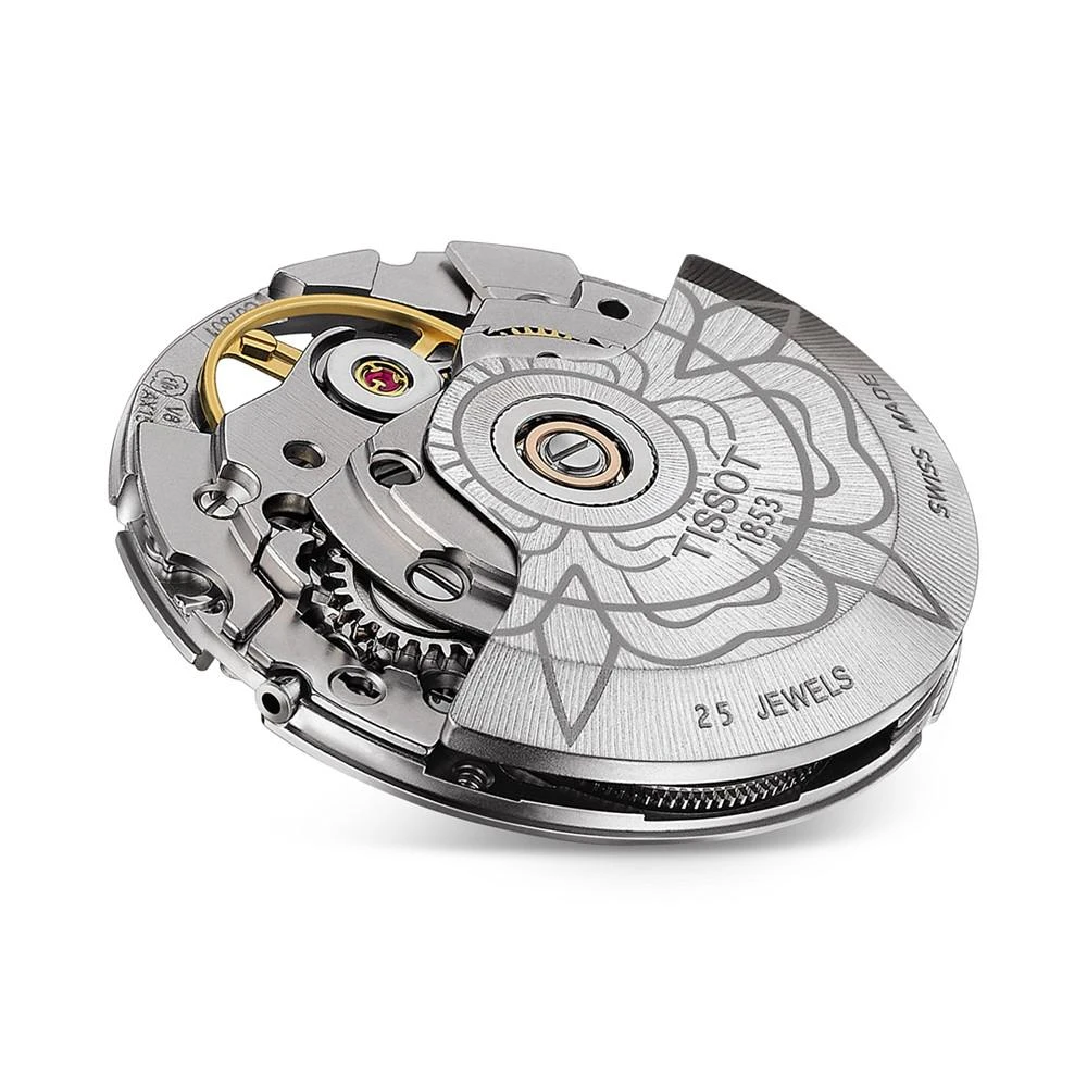 商品Tissot|Women's Swiss Automatic Lady Heart Stainless Steel Bracelet Watch 35mm,价格¥6326,第2张图片详细描述