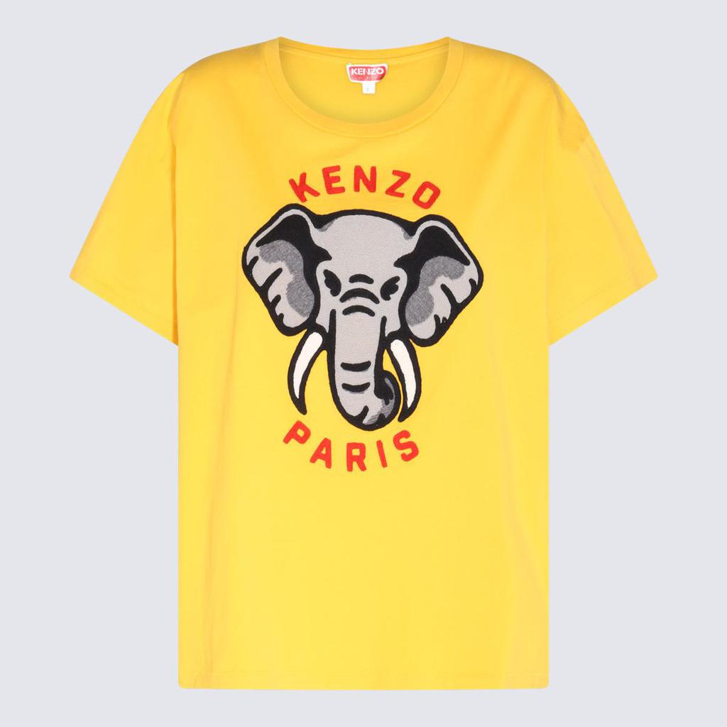 KENZO YELLOW COTTON T-SHIRT商品第1张图片规格展示